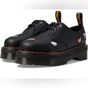 Dr. Martens Black Heart Detail Oxfords